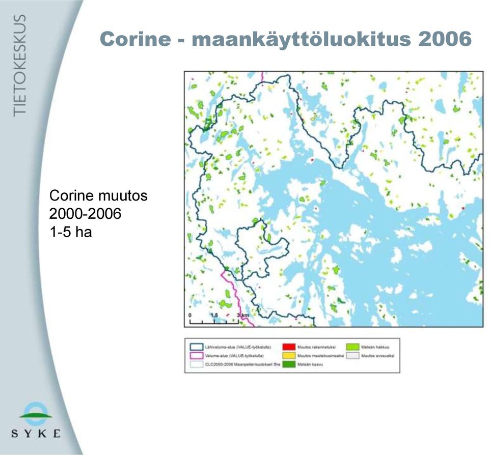 2006 Corine 25 muutos