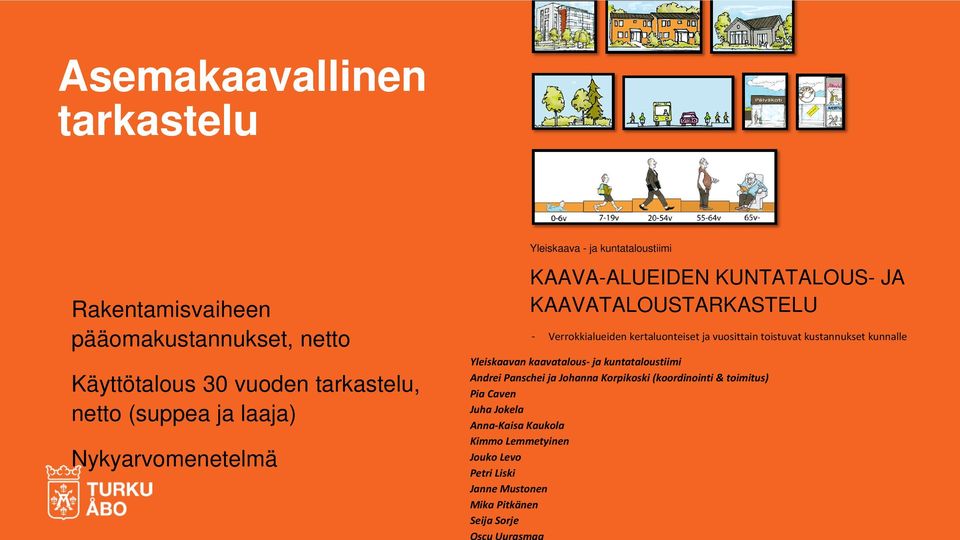 ja vuosittain toistuvat kustannukset kunnalle Yleiskaavan kaavatalous- ja kuntataloustiimi Andrei Panschei ja Johanna Korpikoski