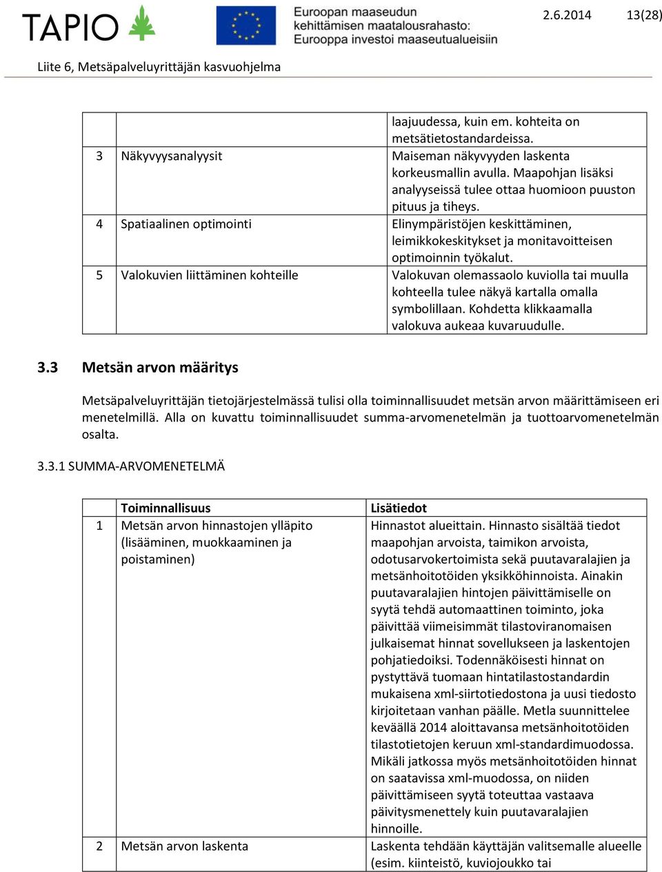 5 Valokuvien liittäminen kohteille Valokuvan olemassaolo kuviolla tai muulla kohteella tulee näkyä kartalla omalla symbolillaan. Kohdetta klikkaamalla valokuva aukeaa kuvaruudulle. 3.