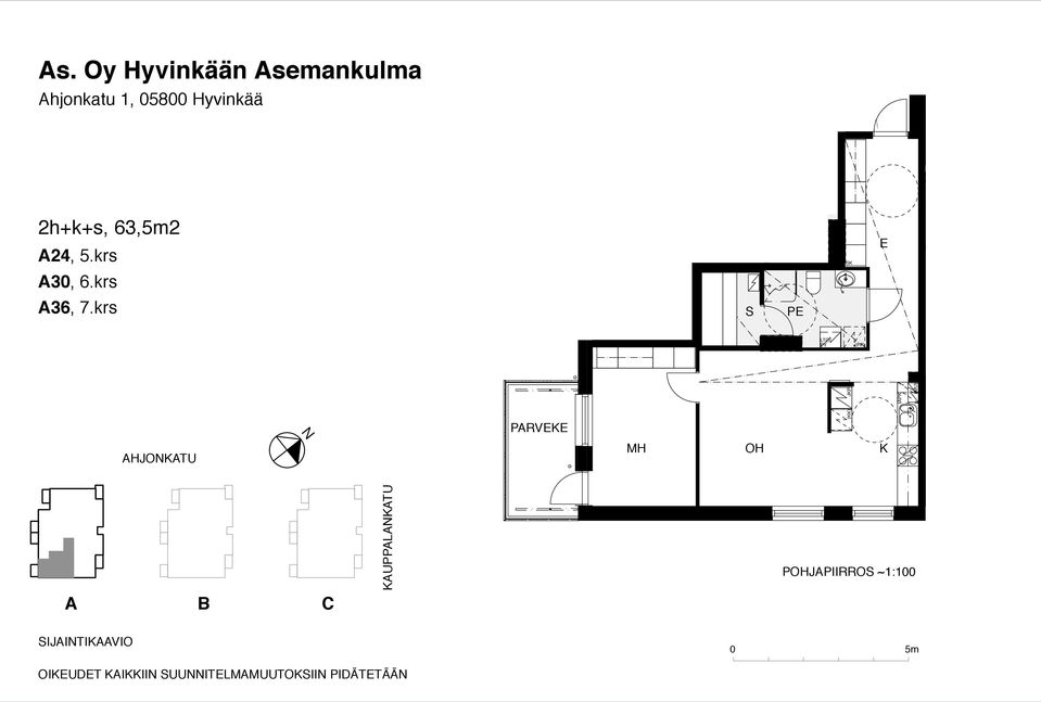 krs P PARVK (KK) AHJOKATU K KAUPPALAKATU