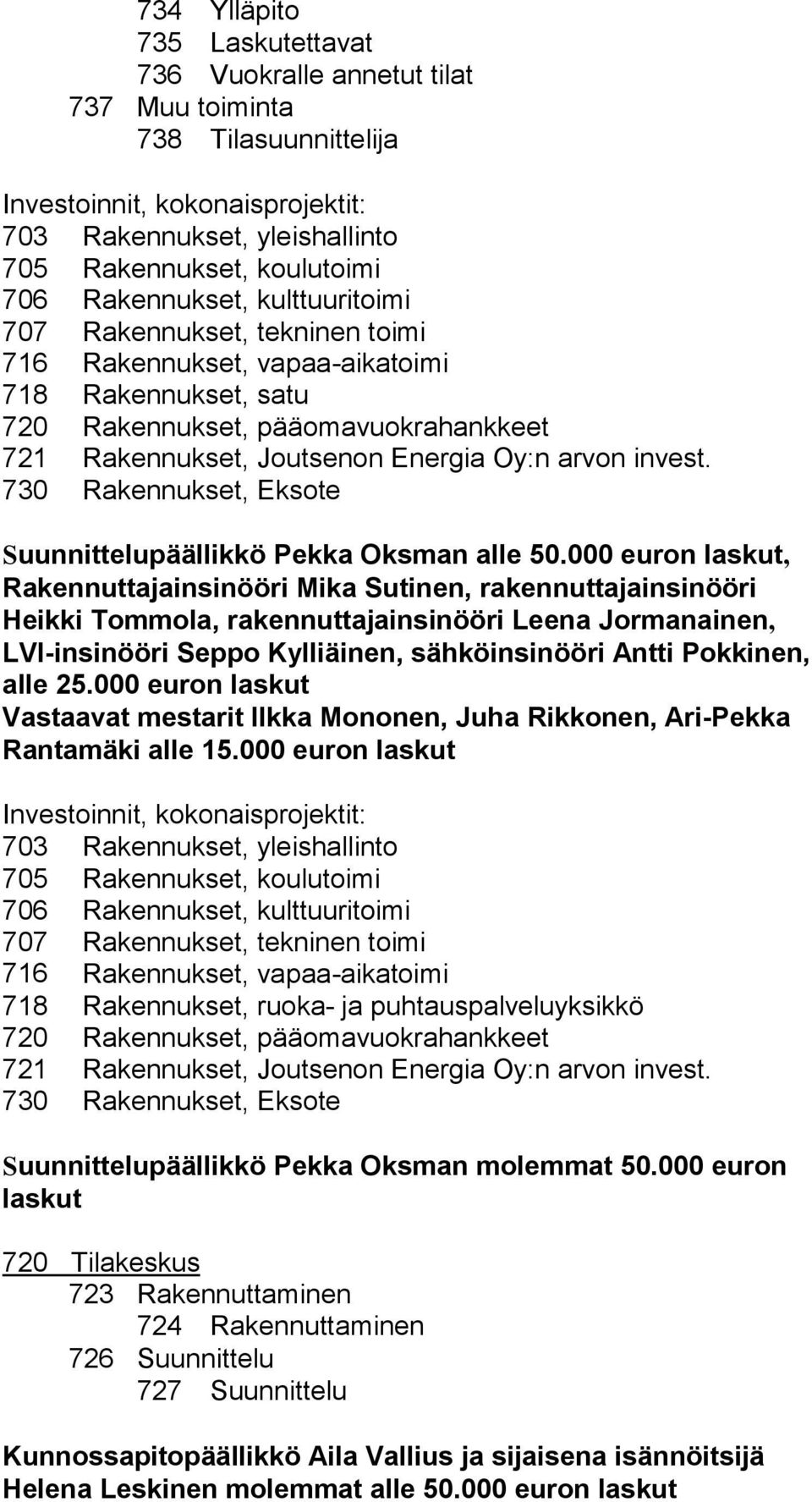 730 Rakennukset, Eksote Suunnittelu päällikkö Pekka Oksman alle 50.