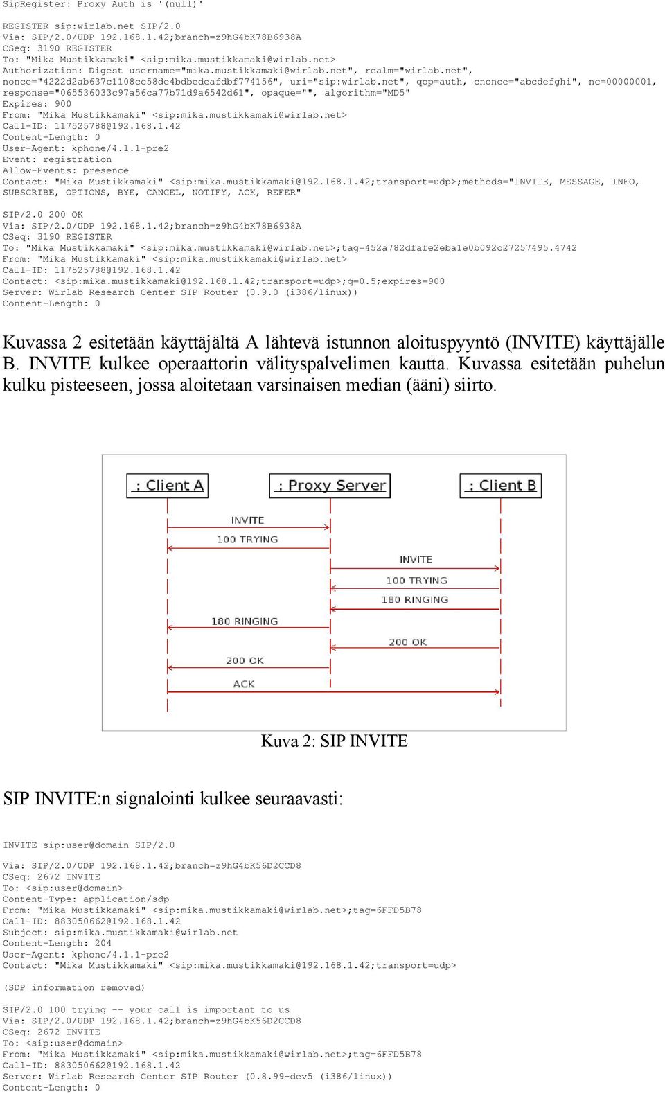 net", qop=auth, cnonce="abcdefghi", nc=00000001, response="065536033c97a56ca77b71d9a6542d61", opaque="", algorithm="md5" Expires: 900 From: "Mika Mustikkamaki" <sip:mika.mustikkamaki@wirlab.