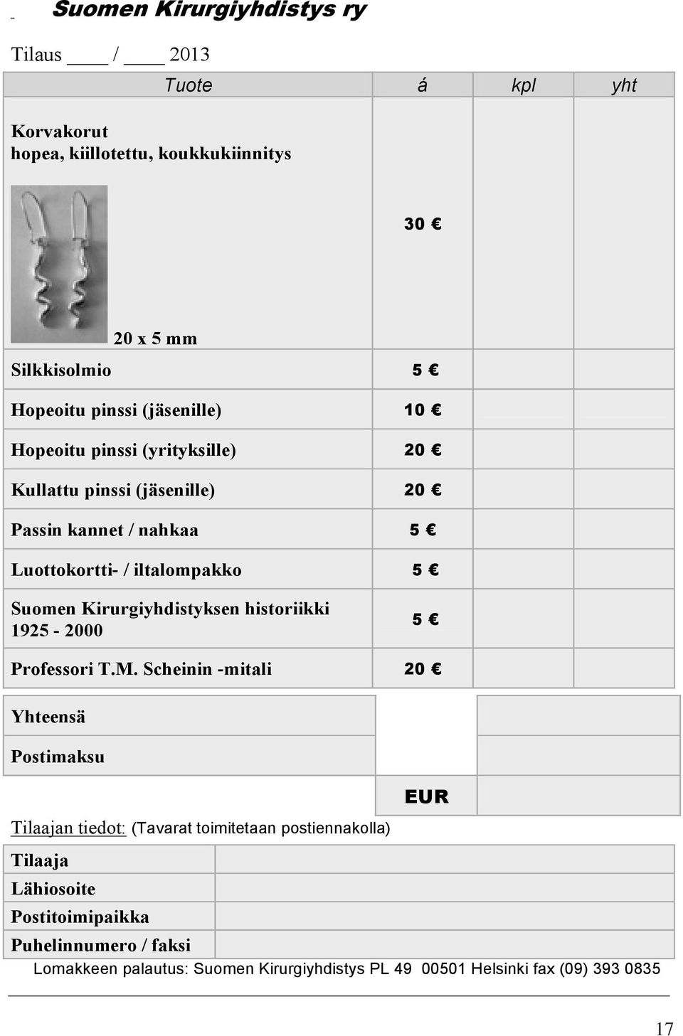 Kirurgiyhdistyksen historiikki 1925-2000 5 Professori T.M.