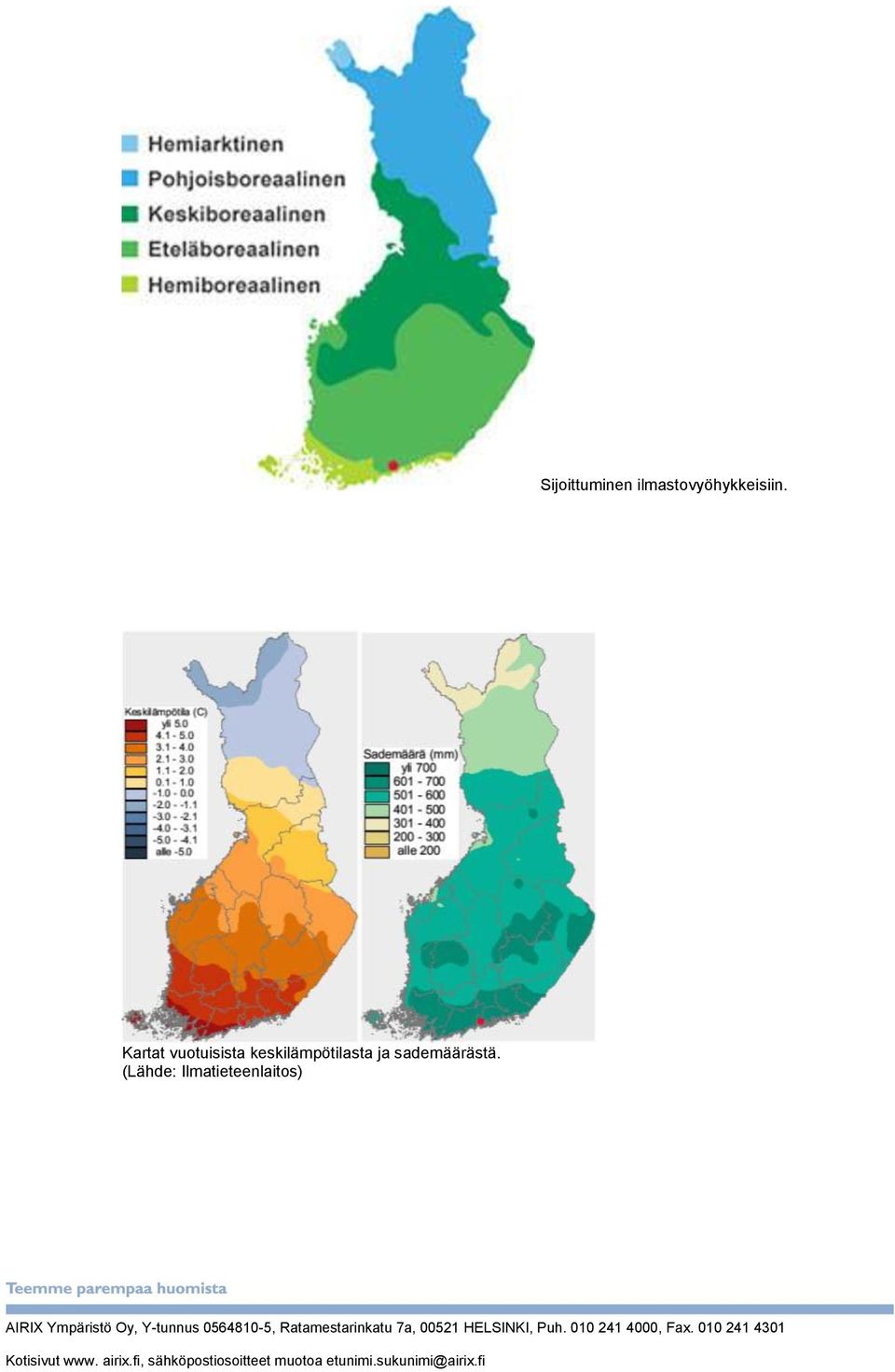 Kartat vuotuisista