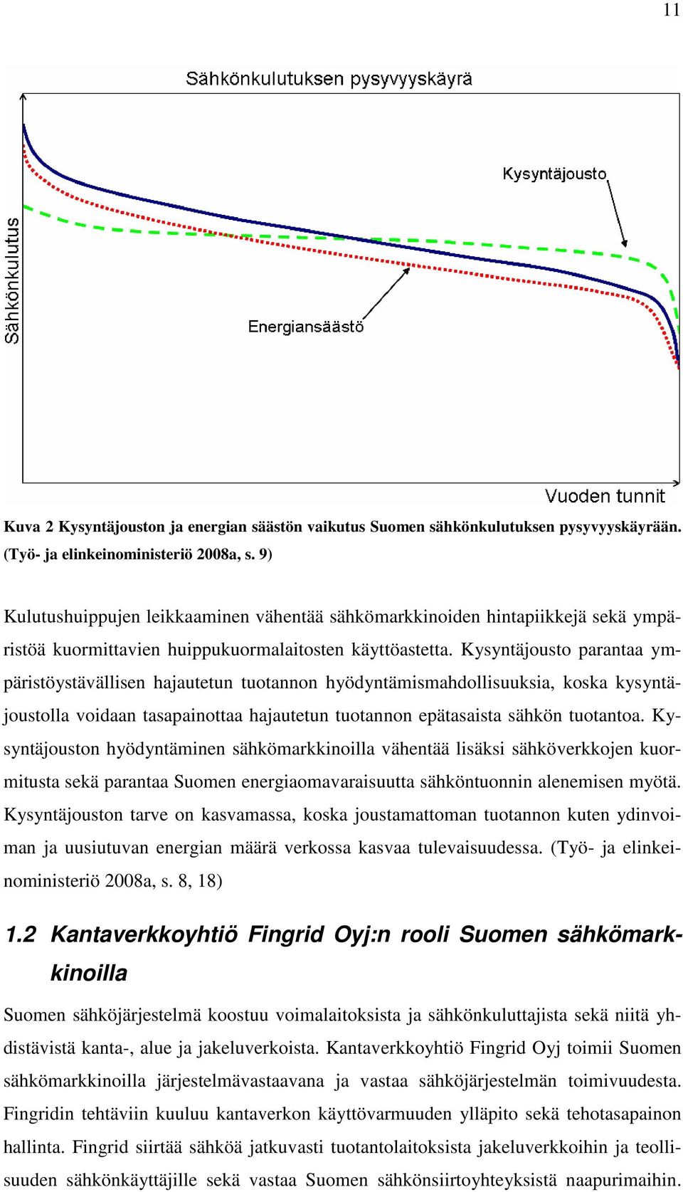 Kysyntäjousto parantaa ympäristöystävällisen hajautetun tuotannon hyödyntämismahdollisuuksia, koska kysyntäjoustolla voidaan tasapainottaa hajautetun tuotannon epätasaista sähkön tuotantoa.