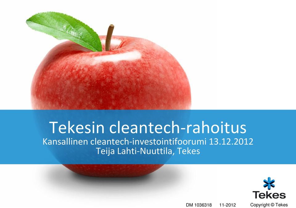 cleantech-investointifoorumi 13.12.