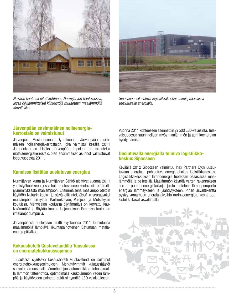 Järvenpään ensimmäinen nollaenergiakerrostalo on valmistunut Järvenpään Mestariasunnot Oy rakennutti Järvenpään ensimmäisen nollaenergiakerrostalon, joka valmistui kesällä 2011 Jampankaareen.