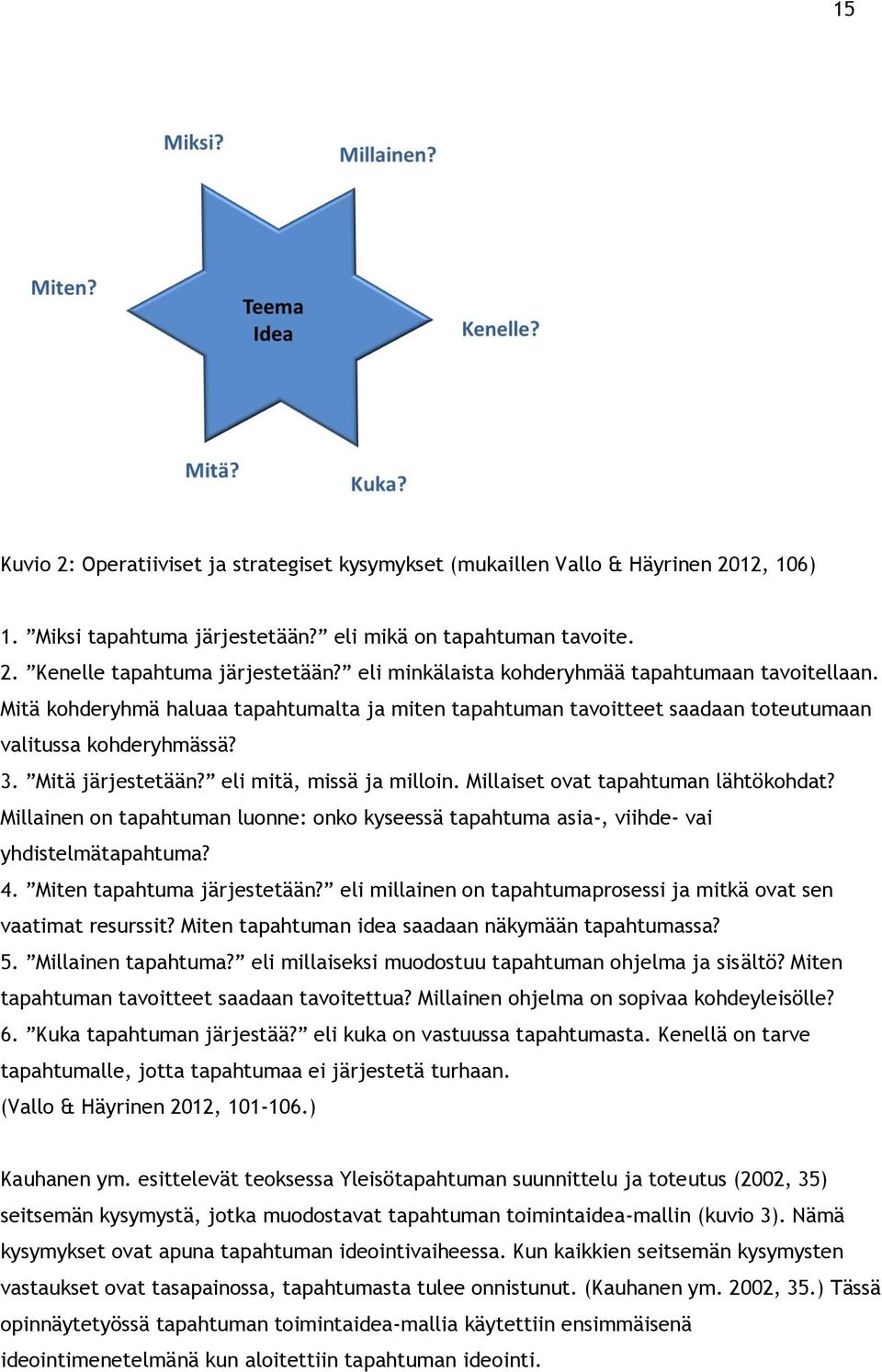 eli mitä, missä ja milloin. Millaiset ovat tapahtuman lähtökohdat? Millainen on tapahtuman luonne: onko kyseessä tapahtuma asia-, viihde- vai yhdistelmätapahtuma? 4. Miten tapahtuma järjestetään?