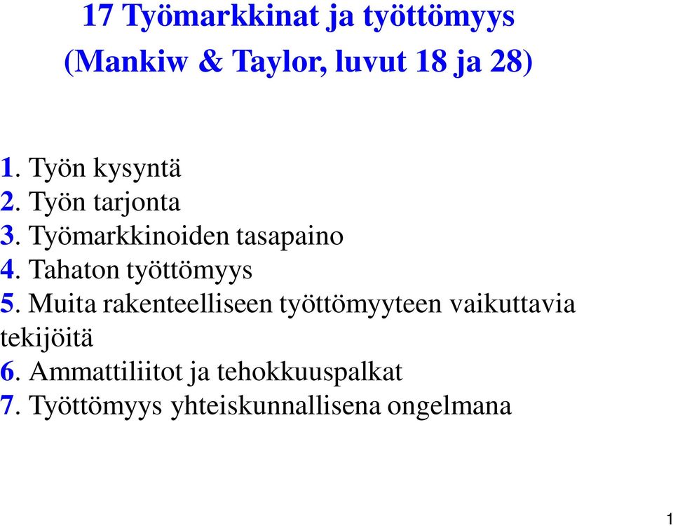 Tahaton työttömyys 5.