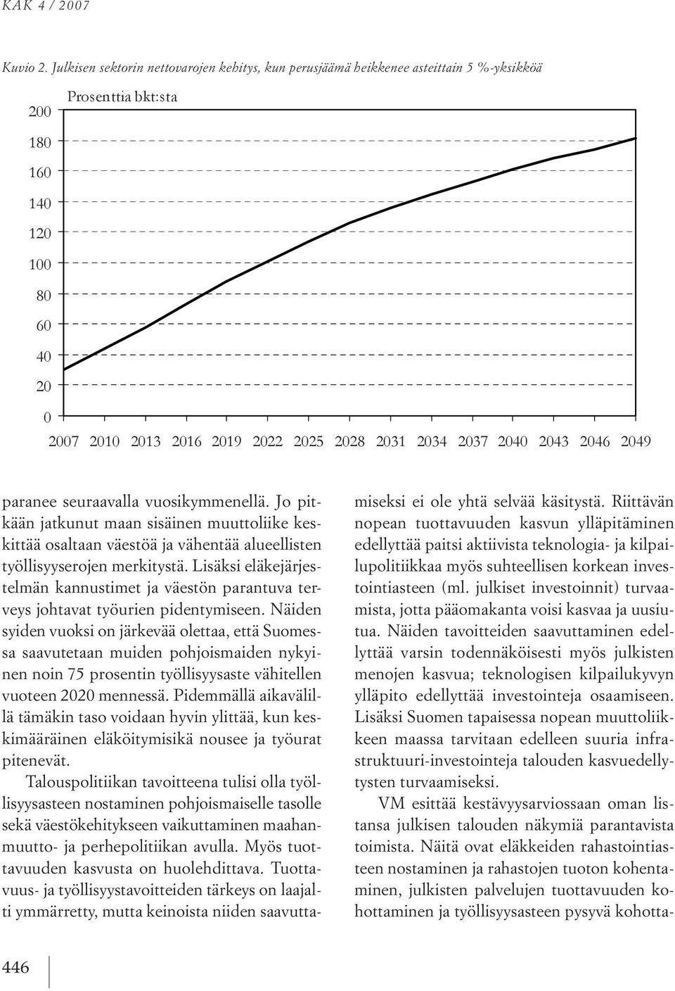 lisäksi eläkejärjestelmän kannustimet ja väestön parantuva terveys johtavat työurien pidentymiseen.