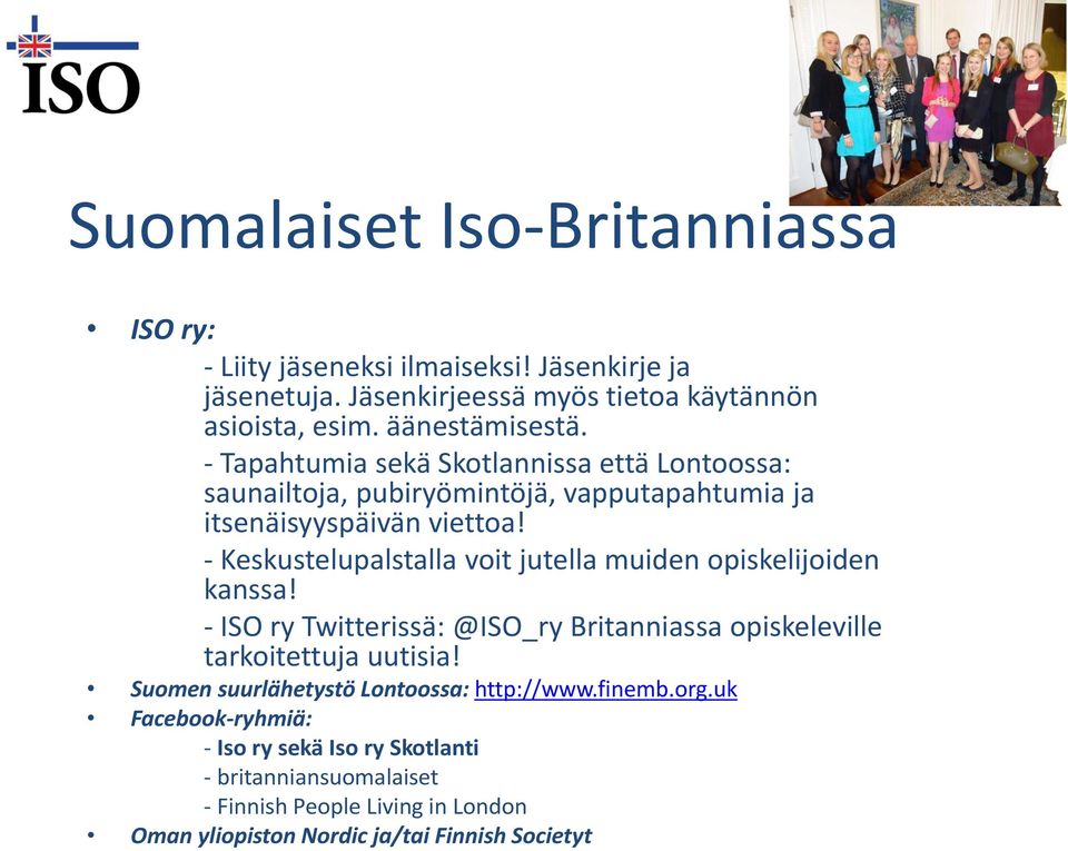 - Keskustelupalstalla voit jutella muiden opiskelijoiden kanssa! - ISO ry Twitterissä: @ISO_ry Britanniassa opiskeleville tarkoitettuja uutisia!