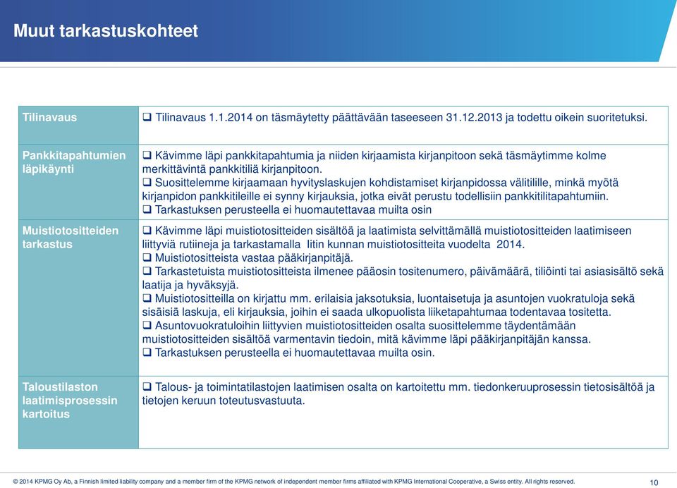 Suosittelemme kirjaamaan hyvityslaskujen kohdistamiset kirjanpidossa välitilille, minkä myötä kirjanpidon pankkitileille ei synny kirjauksia, jotka eivät perustu todellisiin pankkitilitapahtumiin.
