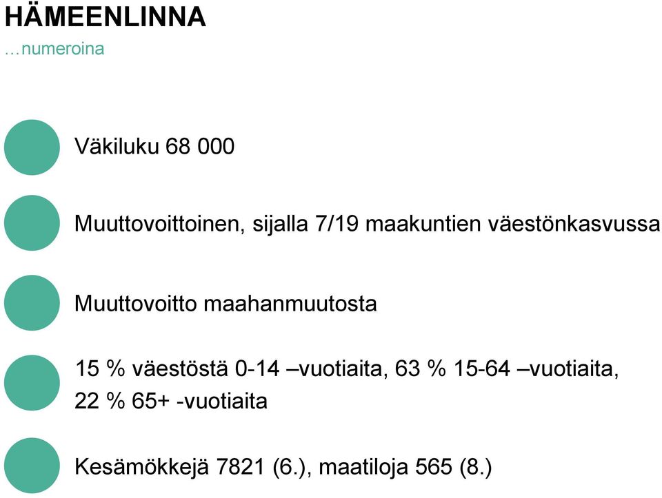 maahanmuutosta 15 % väestöstä 0-14 vuotiaita, 63 % 15-64