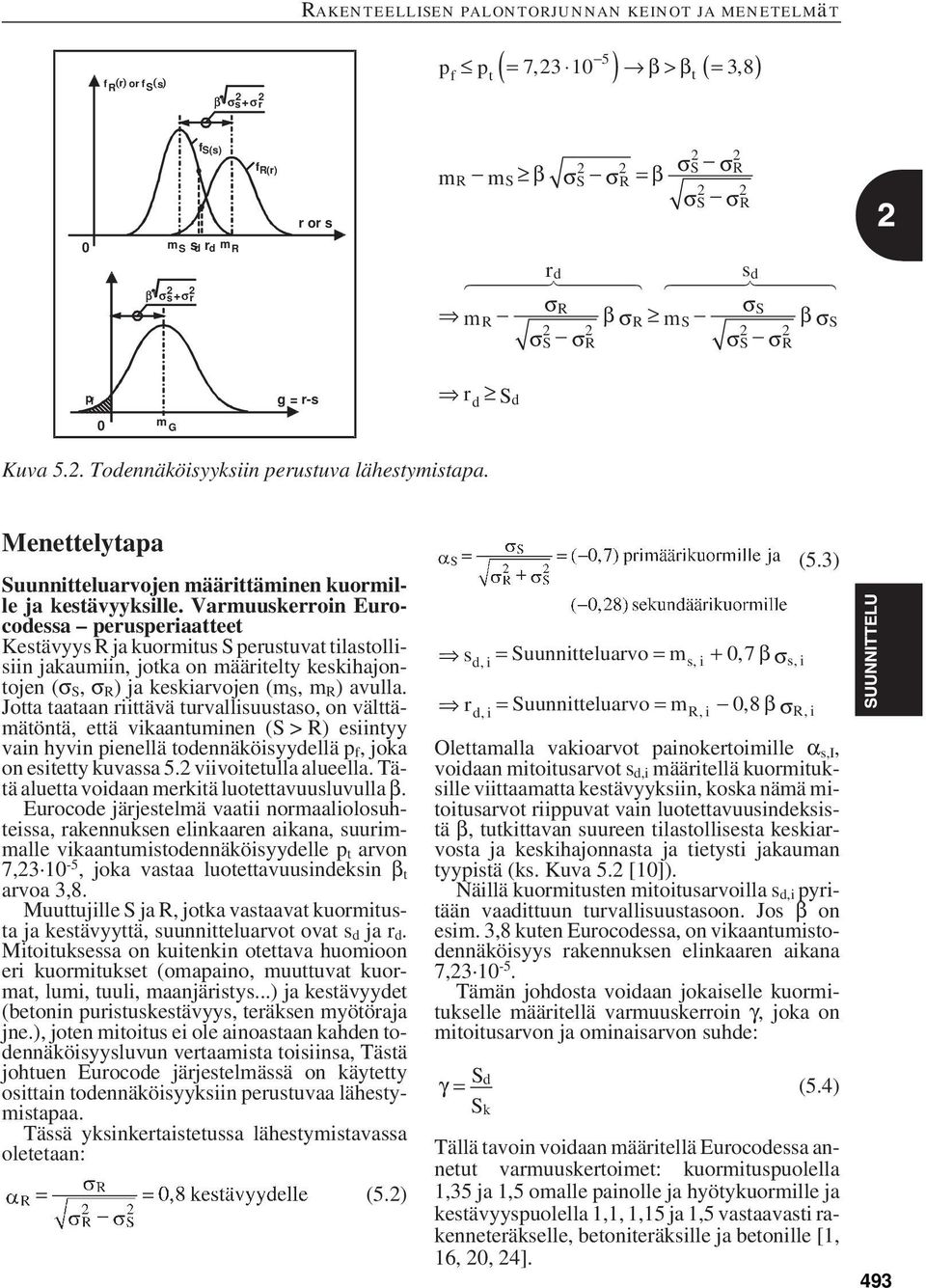 Menettelytapa Suunnitteluarvojen määrittäminen kuormille ja kestävyyksille.