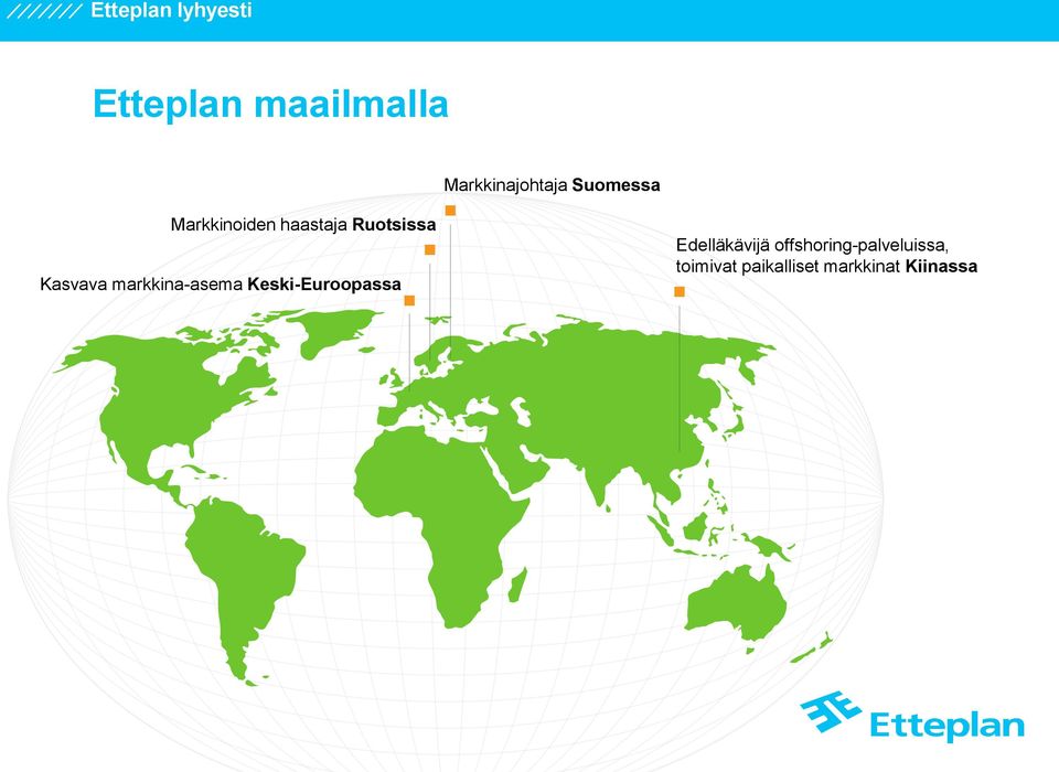 Ruotsissa Kasvava markkina-asema Keski-Euroopassa