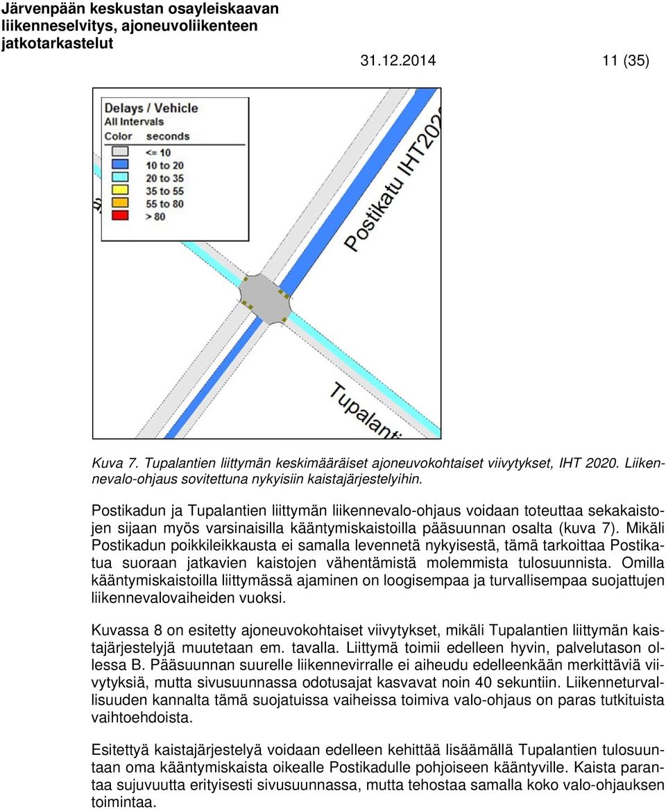 Mikäli Postikadun poikkileikkausta ei samalla levennetä nykyisestä, tämä tarkoittaa Postikatua suoraan jatkavien kaistojen vähentämistä molemmista tulosuunnista.