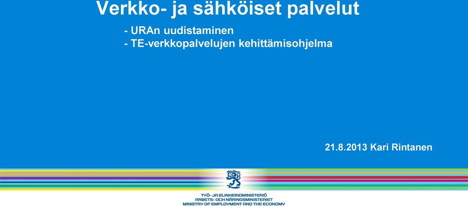 - TE-verkkopalvelujen