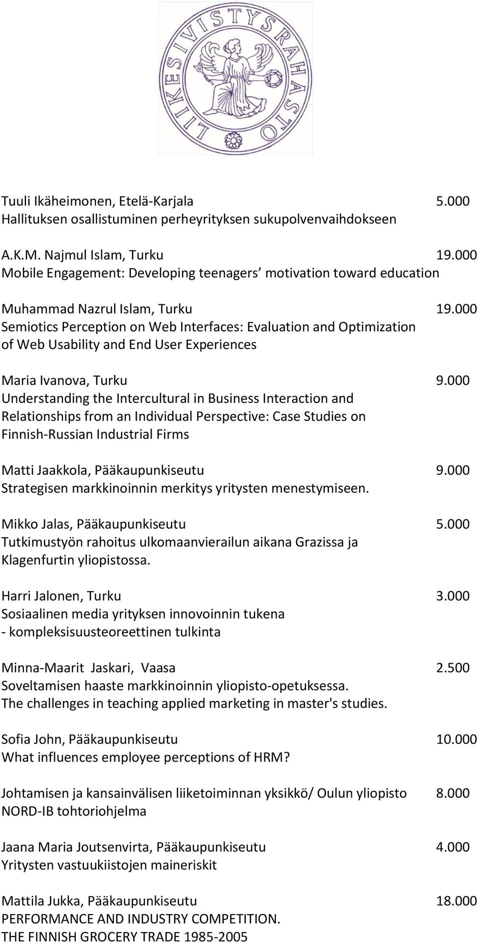 000 Semiotics Perception on Web Interfaces: Evaluation and Optimization of Web Usability and End User Experiences Maria Ivanova, Turku 9.