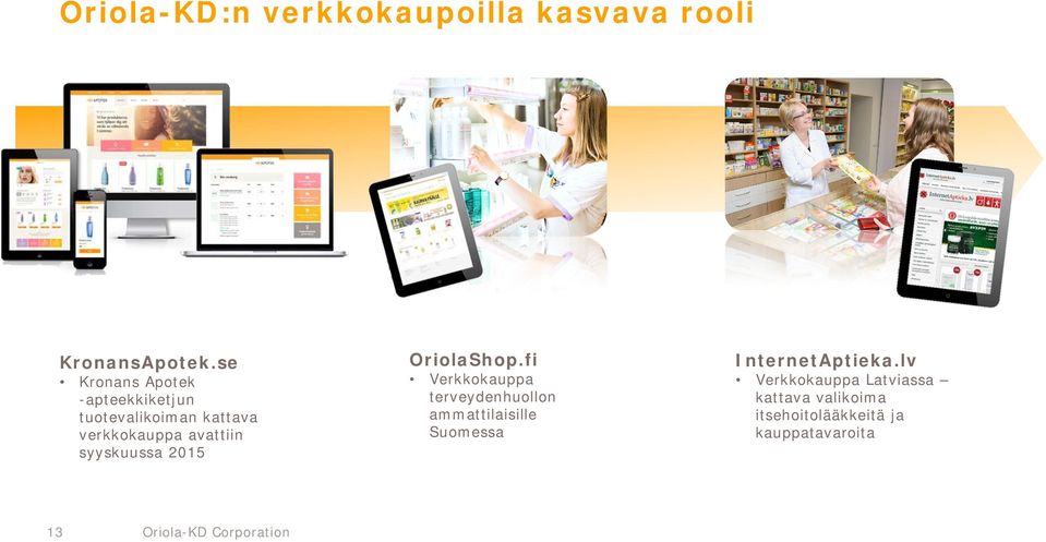 syyskuussa 2015 OriolaShop.