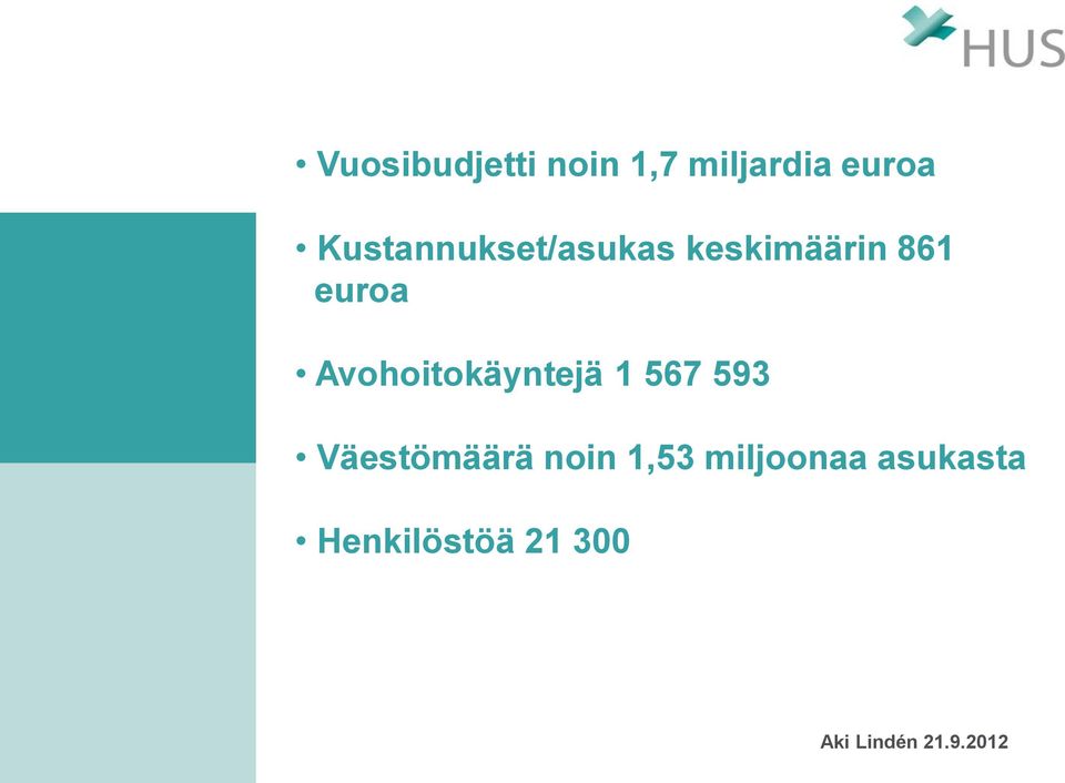 Avohoitokäyntejä 1 567 593 Väestömäärä