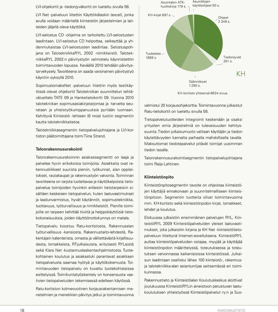 Asuintalon ATKhuoltokirja 179 s. Asuintilojen käyttöohjeet 50 s. Ohjeet 2 349 s. LVI-selostus CD ohjelma on tarkoitettu LVI-selostusten laadintaan.