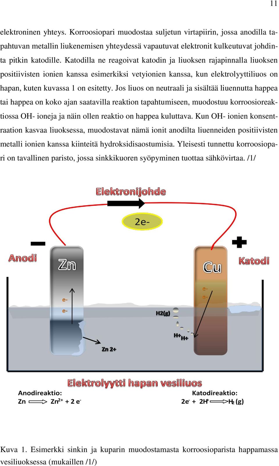 Jos liuos on neutraali ja sisältää liuennutta happea tai happea on koko ajan saatavilla reaktion tapahtumiseen, muodostuu korroosioreaktiossa OH- ioneja ja näin ollen reaktio on happea kuluttava.