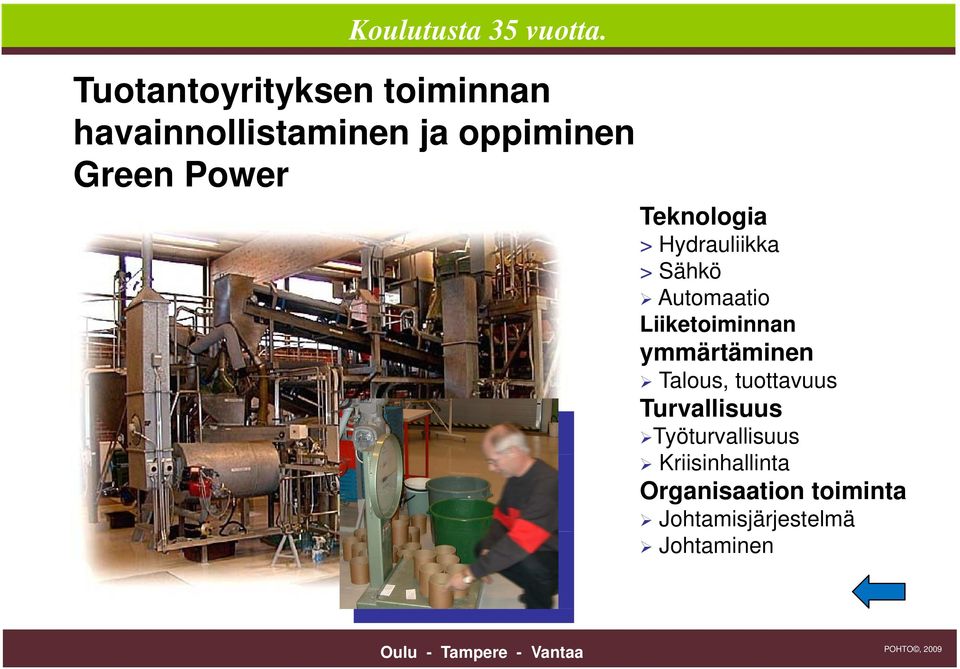 Liiketoiminnan ymmärtäminen Talous, tuottavuus Turvallisuus