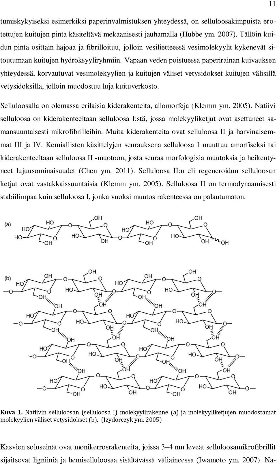 Vapaan veden poistuessa paperirainan kuivauksen yhteydessä, korvautuvat vesimolekyylien ja kuitujen väliset vetysidokset kuitujen välisillä vetysidoksilla, jolloin muodostuu luja kuituverkosto.