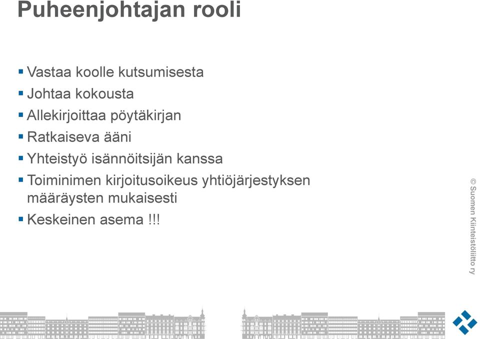 Yhteistyö isännöitsijän kanssa Toiminimen