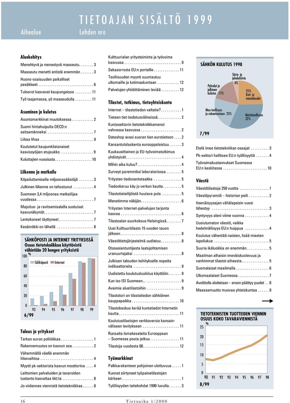 ........... 2 Suomi hintahuipulta OECD:n seitsemänneksi......................... 7 Liikaa lihaa............................. 9 Koulutetut kaupunkilaisnaiset kasvissyöjien etujoukko.