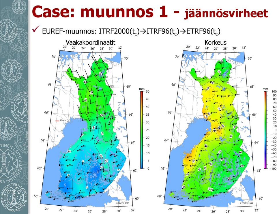 EUREF-muunnos: ITRF2000(t c