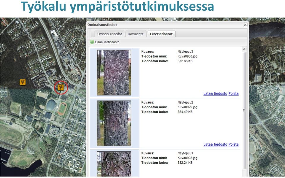 Aluetutkimus Opiskelijat tekevät aluetutkimuksen omasta kunnasta tai kaupunginosasta ja käyttävät apunaan maastokarttoja, ilmakuvia, geologisia aineistoja yms.