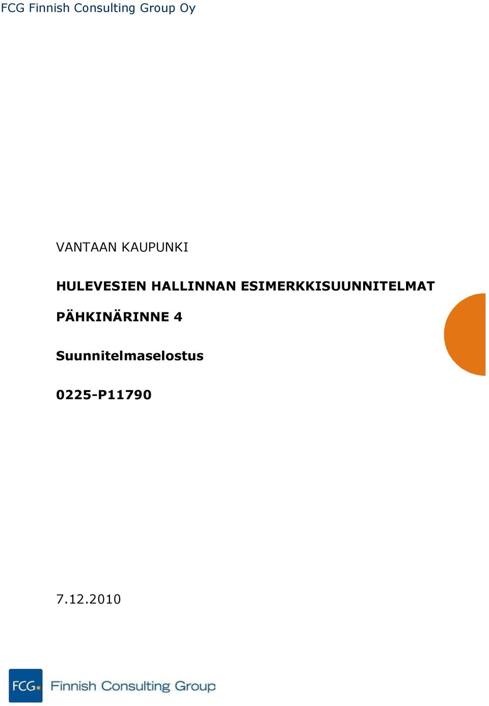 HALLINNAN ESIMERKKISUUNNITELMAT