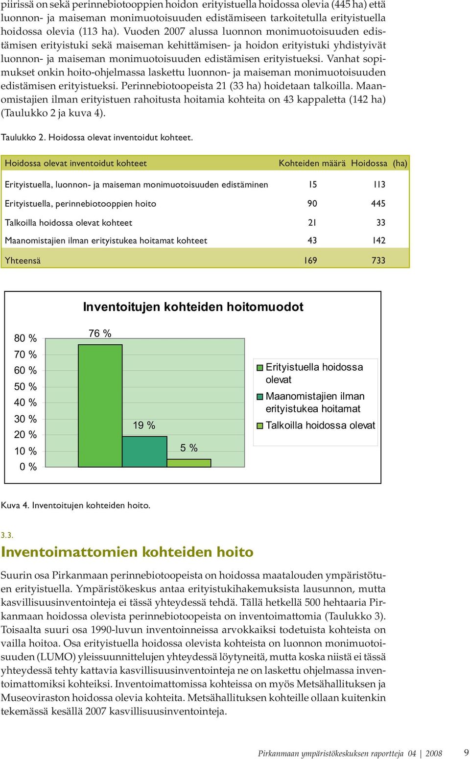 Vanhat sopimukset onkin hoito-ohjelmassa laskettu luonnon- ja maiseman monimuotoisuuden edistämisen erityistueksi. Perinnebiotoopeista 21 (33 ha) hoidetaan talkoilla.