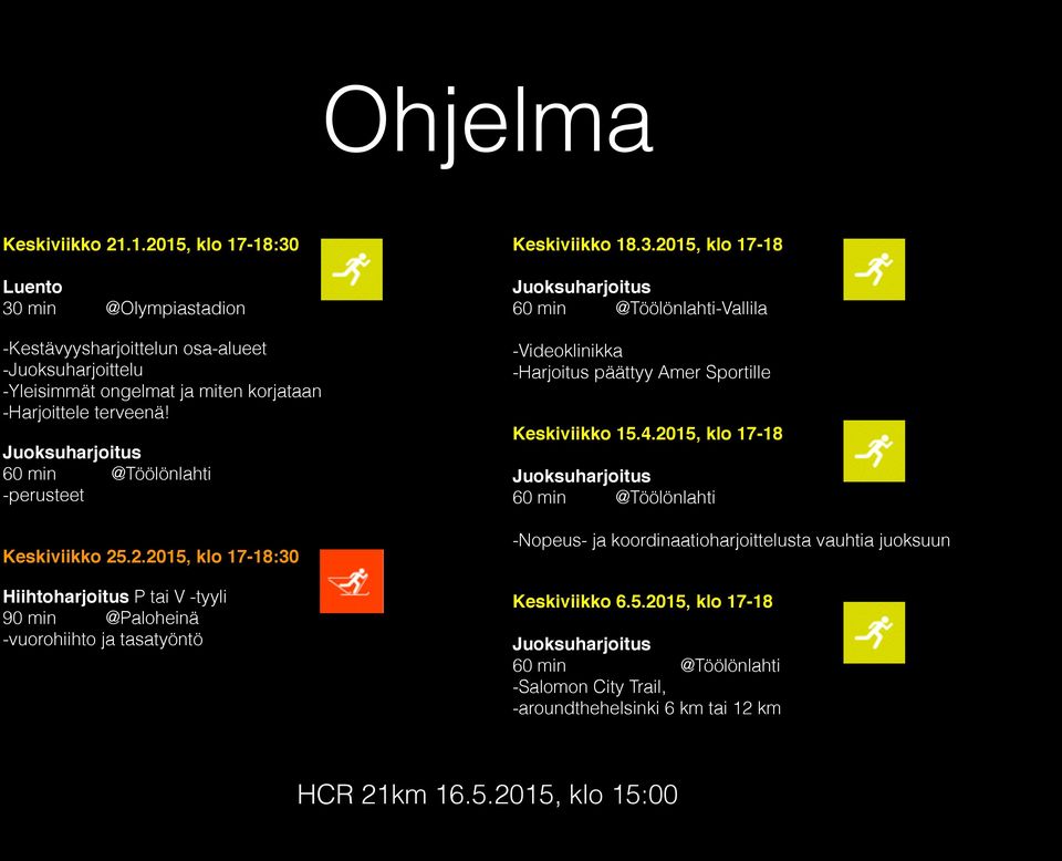 Hiihtoharjoitus P tai V -tyyli 90 min @Paloheinä -vuorohiihto ja tasatyöntö Keskiviikko 18.3.