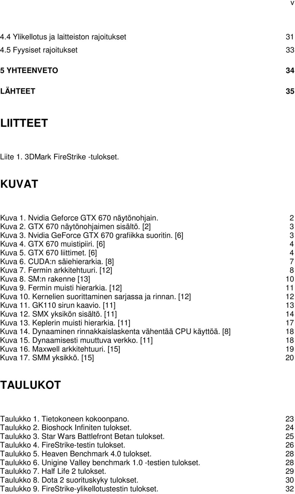 CUDA:n säiehierarkia. [8] 7 Kuva 7. Fermin arkkitehtuuri. [12] 8 Kuva 8. SM:n rakenne [13] 10 Kuva 9. Fermin muisti hierarkia. [12] 11 Kuva 10. Kernelien suorittaminen sarjassa ja rinnan.