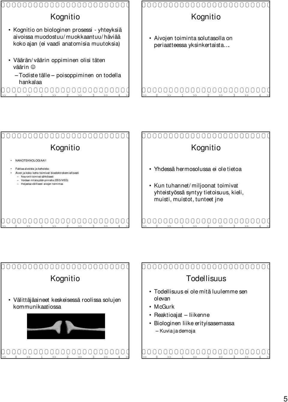 ! Faktaa aivoista ja kehoista: Aivot ja koko keho toimivat bioelektrokemiallisesti Neuronit toimivat sähköisesti Voidaan mitata pään pinnalta (EEG/MEG) Heijastaa välillisesti aivojen toimintaa