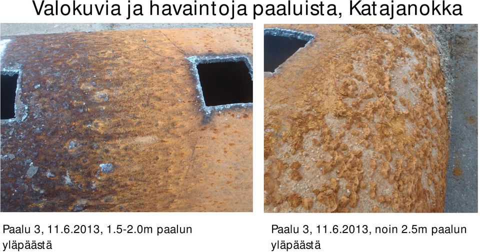 5-2.0m paalun yläpäästä Paalu 3,