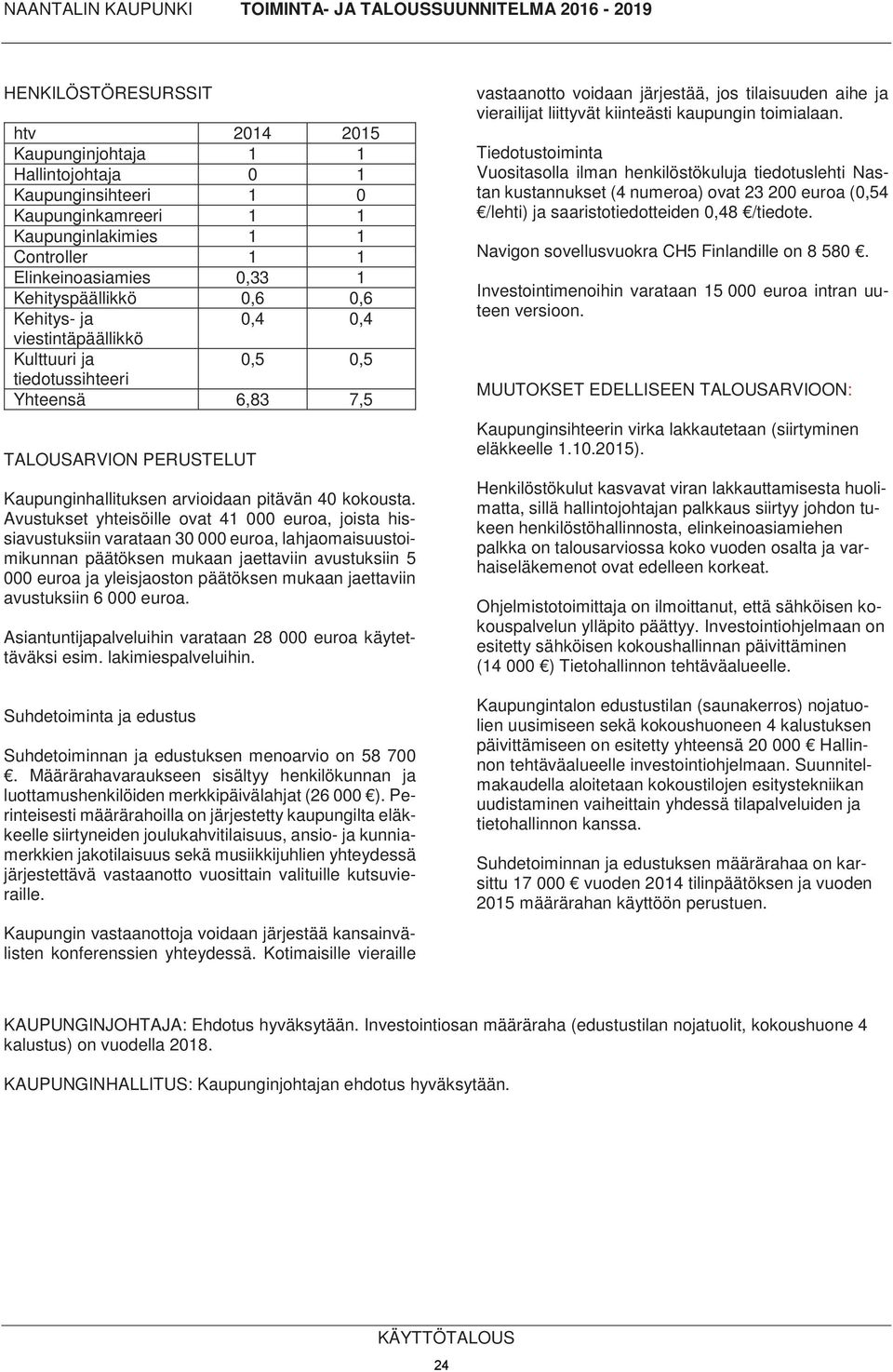 Avustukset yhteisöille ovat 41 000 euroa, joista hissiavustuksiin varataan 30 000 euroa, lahjaomaisuustoimikunnan päätöksen mukaan jaettaviin avustuksiin 5 000 euroa ja yleisjaoston päätöksen mukaan