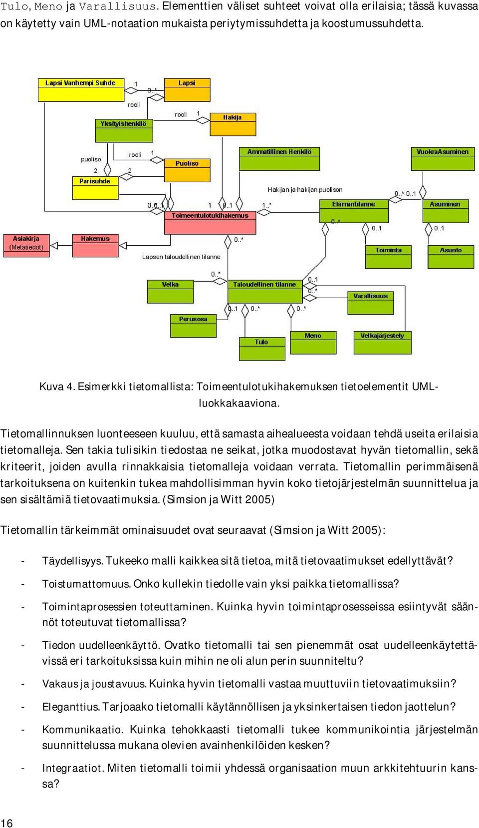 Sen takia tulisikin tiedostaa ne seikat, jotka muodostavat hyvän tietomallin, sekä kriteerit, joiden avulla rinnakkaisia tietomalleja voidaan verrata.