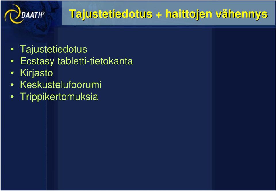 Ecstasy tabletti-tietokanta