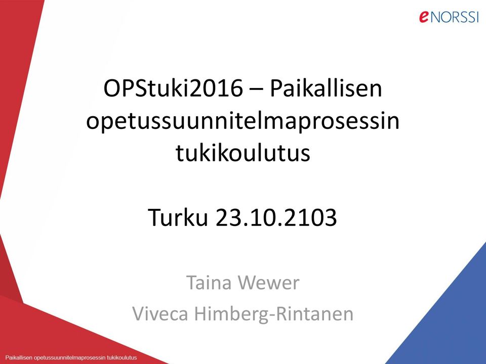 tukikoulutus Turku 23.10.