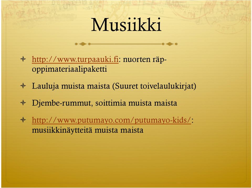 maista (Suuret toivelaulukirjat) Djembe-rummut,
