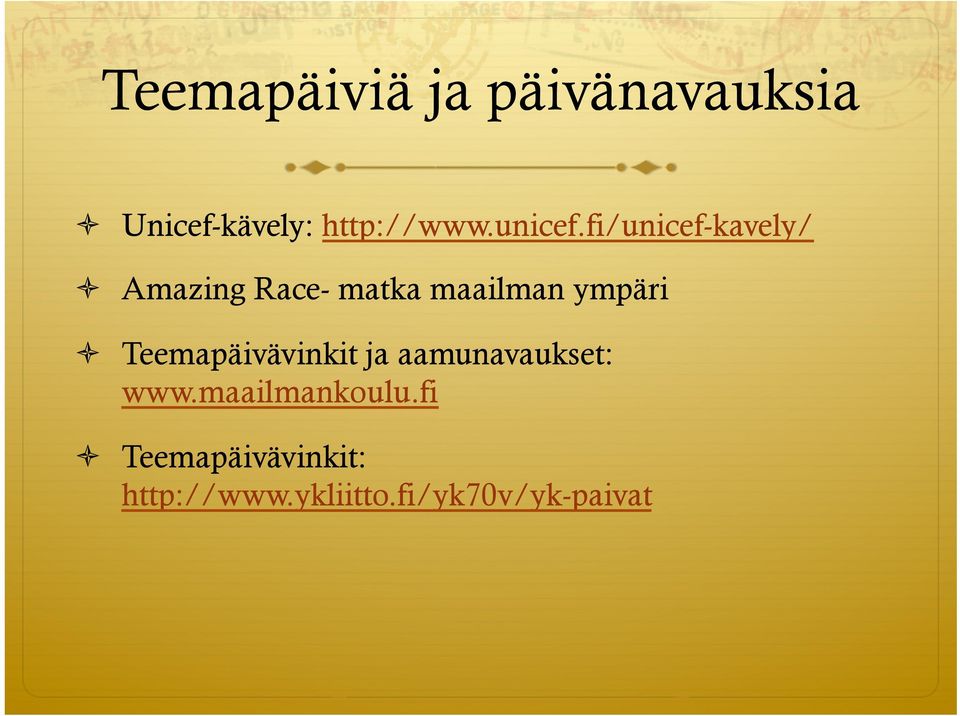 fi/unicef-kavely/ Amazing Race- matka maailman ympäri