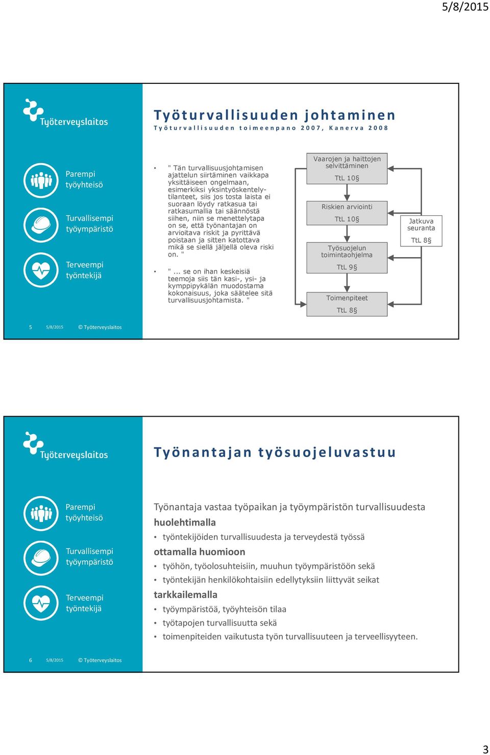 pyrittävä poistaan ja sitten katottava mikä se siellä jäljellä oleva riski on. " ".