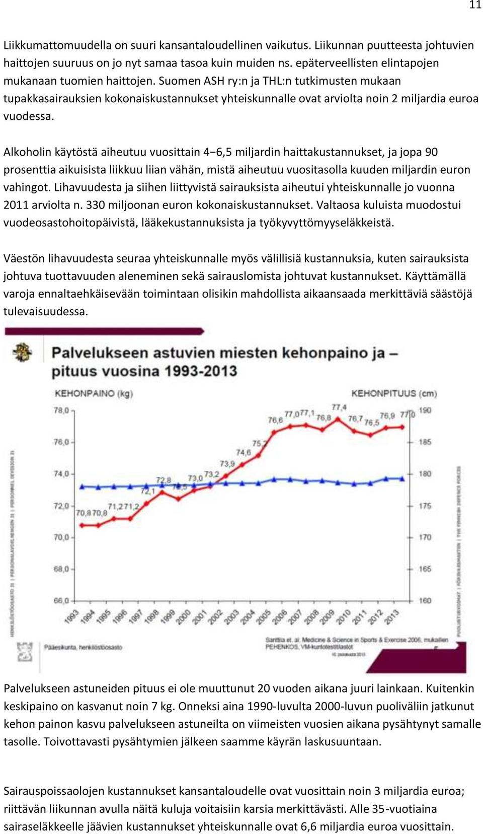 Suomen ASH ry:n ja THL:n tutkimusten mukaan tupakkasairauksien kokonaiskustannukset yhteiskunnalle ovat arviolta noin 2 miljardia euroa vuodessa.