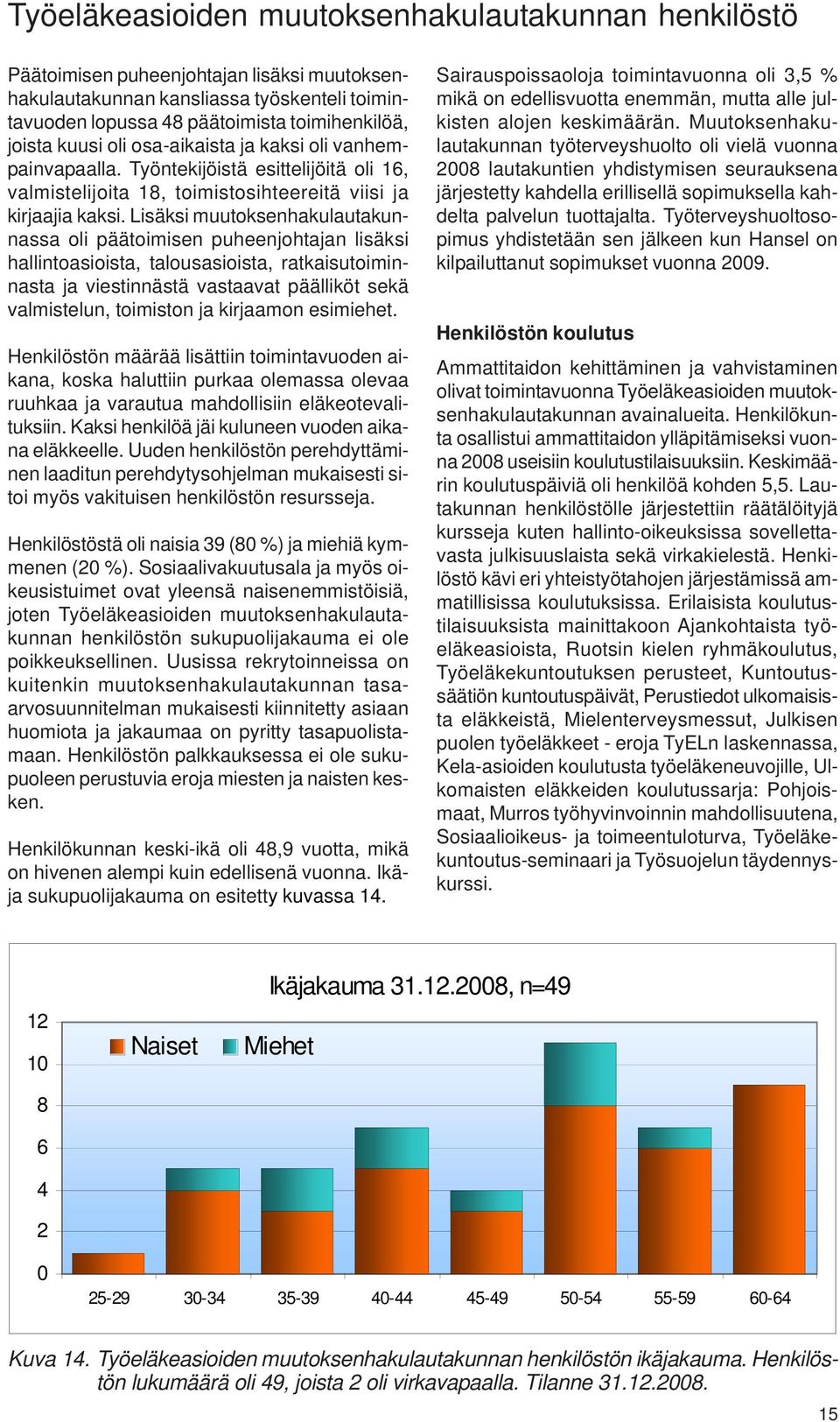 Lisäksi muutoksenhakulautakunnassa oli päätoimisen puheenjohtajan lisäksi hallintoasioista, talousasioista, ratkaisutoiminnasta ja viestinnästä vastaavat päälliköt sekä valmistelun, toimiston ja