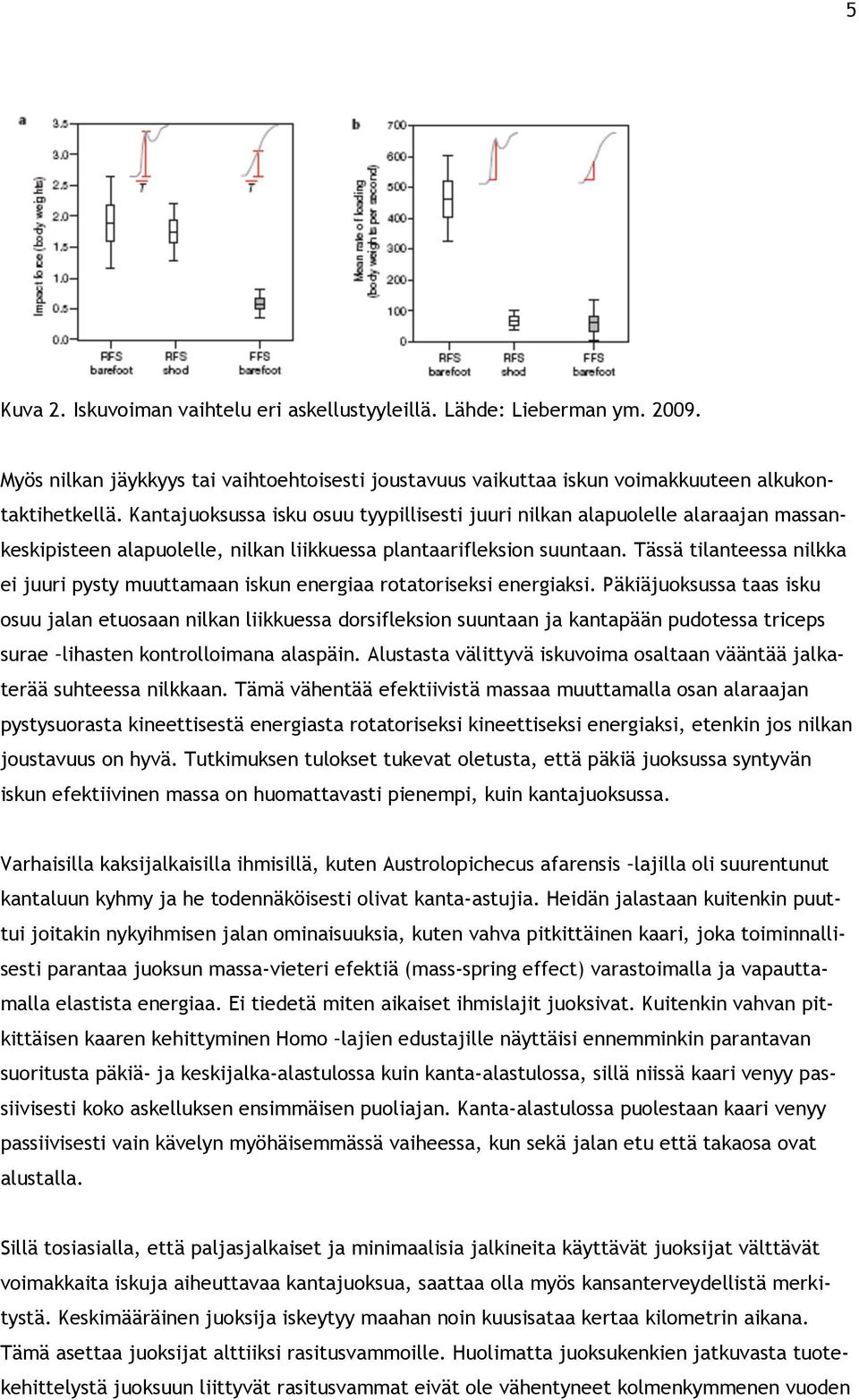 Tässä tilanteessa nilkka ei juuri pysty muuttamaan iskun energiaa rotatoriseksi energiaksi.