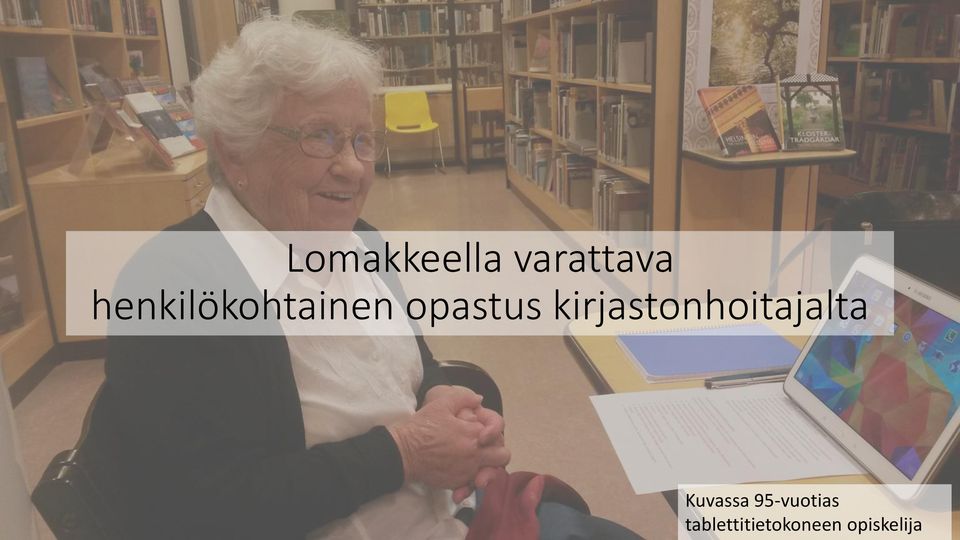 kirjastonhoitajalta Kuvassa