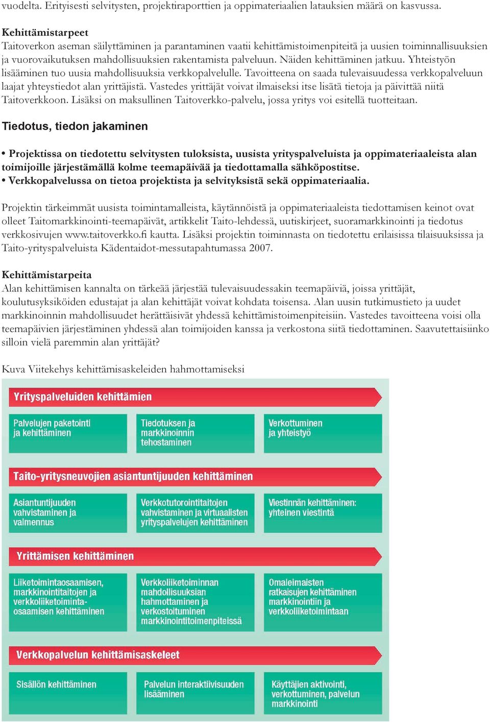 Yhteistyön lisääminen tuo uusia mahdollisuuksia verkkopalvelulle. Tavoitteena on saada tulevaisuudessa verkkopalveluun laajat yhteystiedot alan yrittäjistä.